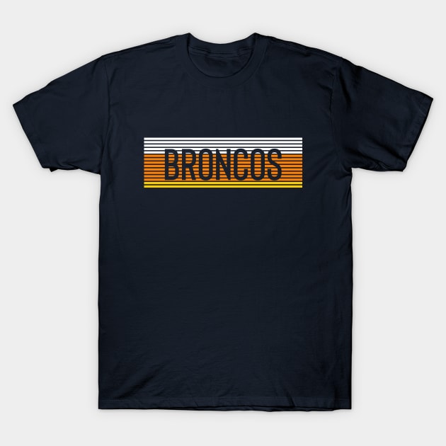 Broncos Stripes T-Shirt by Aurver